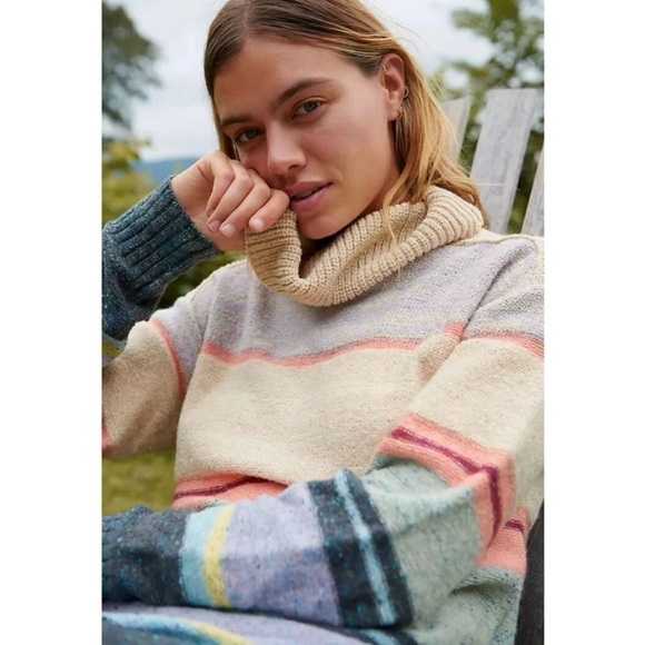 Daily Practice by Anthropologie Colorblock Turtleneck Sweater Dress Size XL - Picture 3 of 9